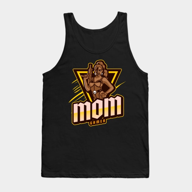 Mom Gamer Funny Gaming Tank Top by QuirkyWay